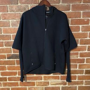 A&F Black Athletic ZIP Up Jacket size Large